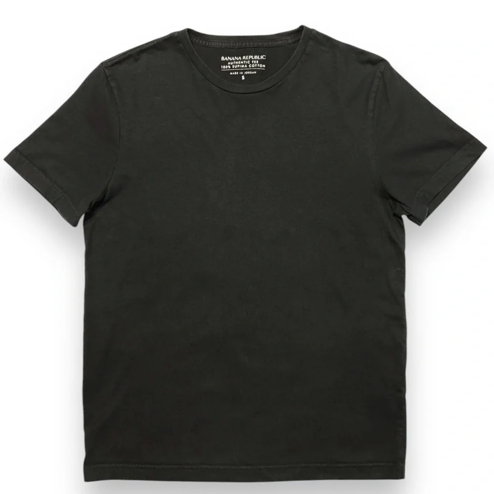 BANANA REPUBLIC Authentic Supima Crew Neck Short Sleeve Shirt